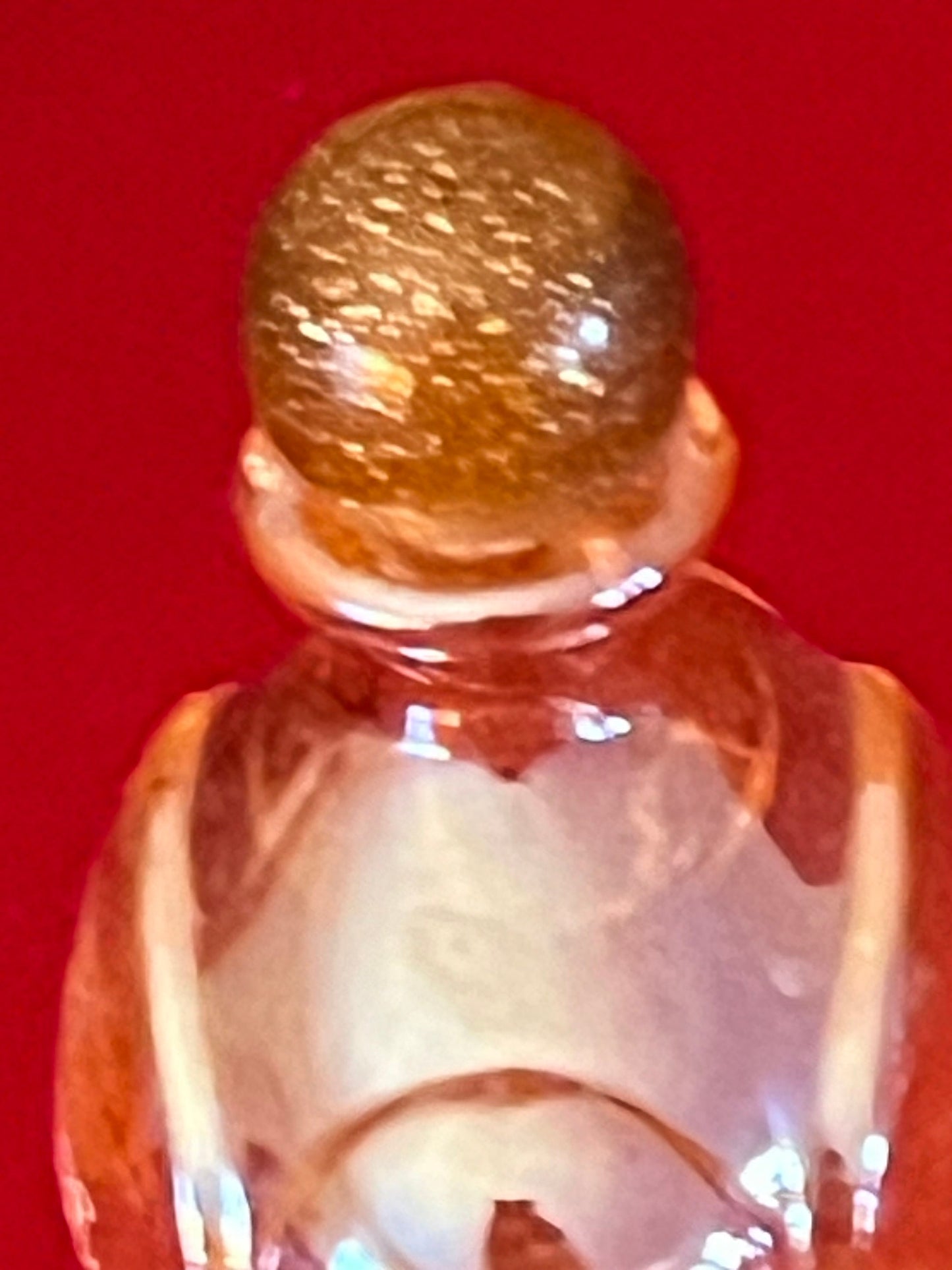 Vintage Habanita Molinard Eau de Toilette Miniature 1.1 Fluid Ounces, Lalique Bottle with Silver Cap, Lover Antiques and Vintage