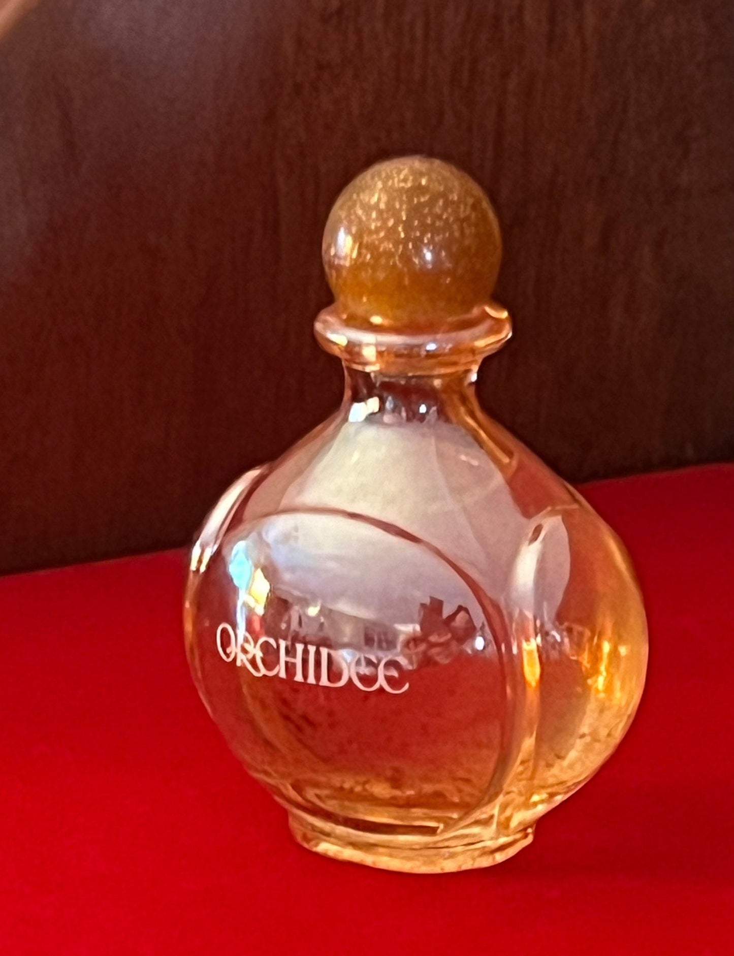 Vintage Habanita Molinard Eau de Toilette Miniature 1.1 Fluid Ounces, Lalique Bottle with Silver Cap, Lover Antiques and Vintage