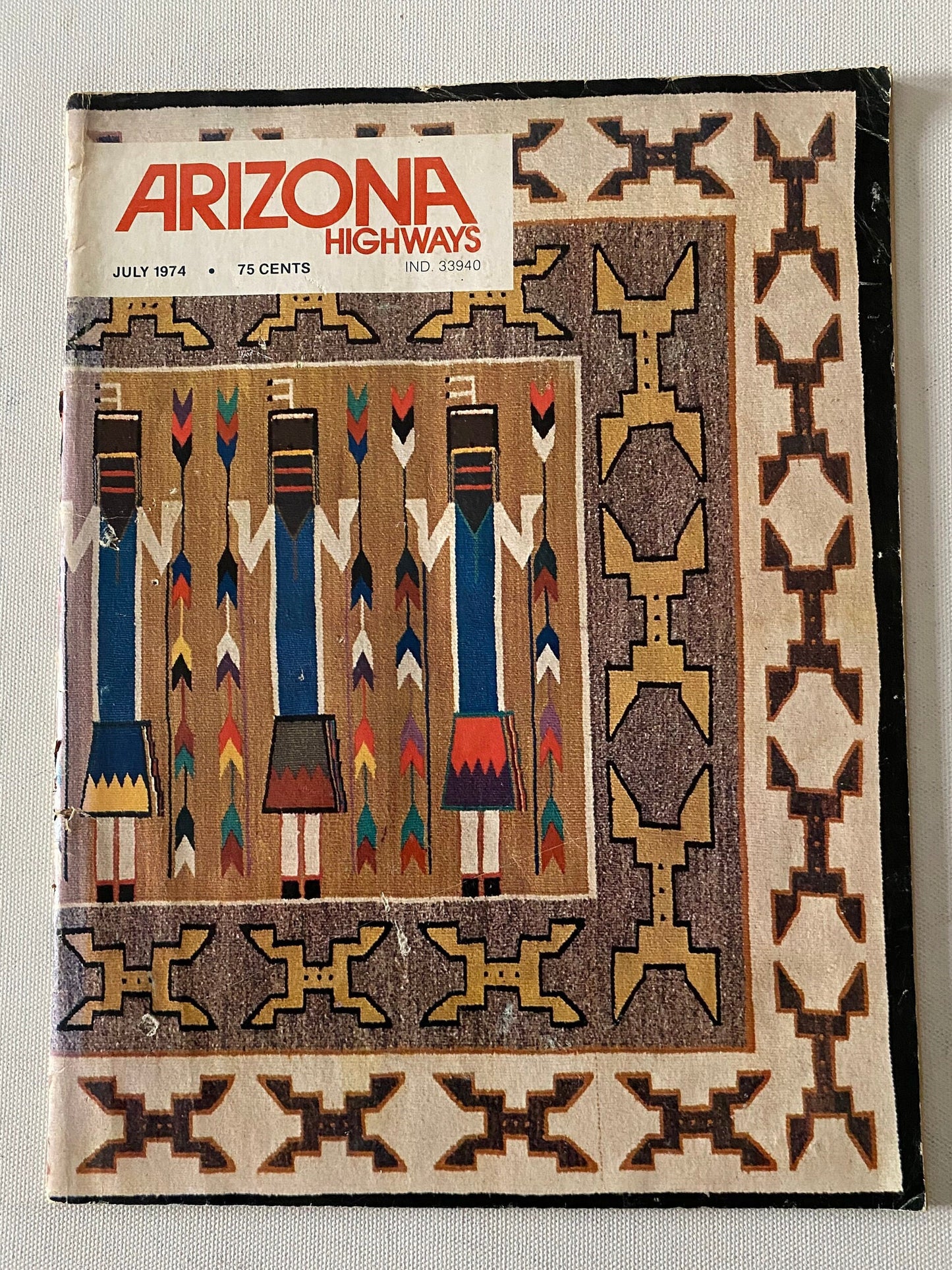 Arizona Highways Special Edition Southwest Indian Weaving Book, July 1974 Edition, Lover Antiques and Vintage