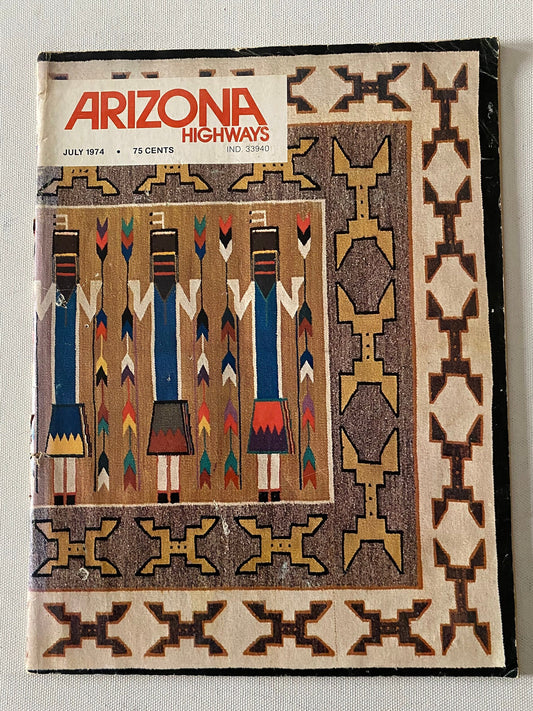 Arizona Highways Special Edition Southwest Indian Weaving Book, July 1974 Edition, Lover Antiques and Vintage