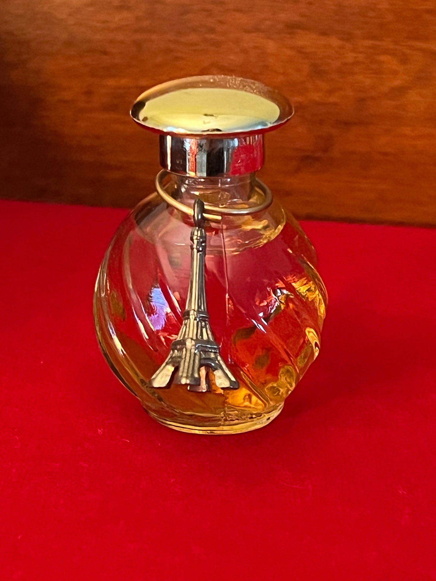 Vintage Miniature Parfum with Eiffel Tower Charm, Mini Perfume Bottle, Lover Antiques and Vintage