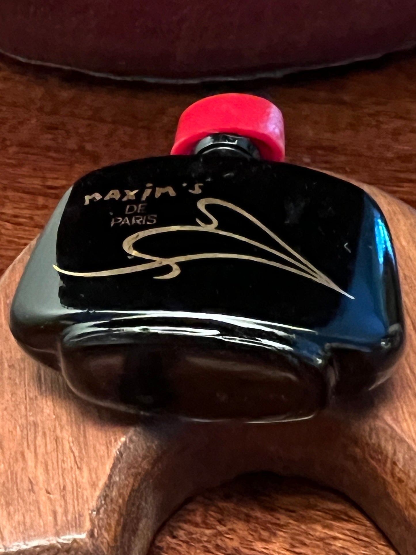 Vintage Habanita Molinard Eau de Toilette Miniature 1.1 Fluid Ounces, Lalique Bottle with Silver Cap, Lover Antiques and Vintage