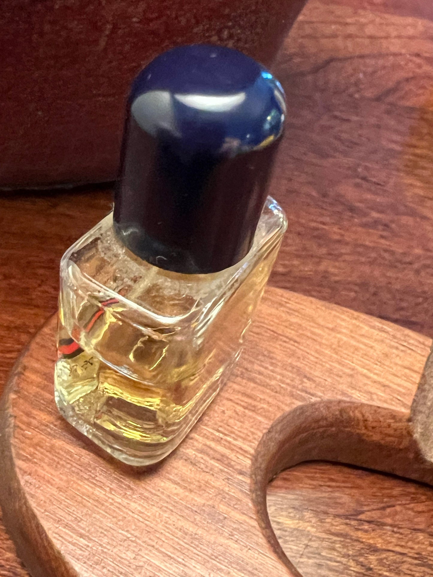 Vintage Habanita Molinard Eau de Toilette Miniature 1.1 Fluid Ounces, Lalique Bottle with Silver Cap, Lover Antiques and Vintage
