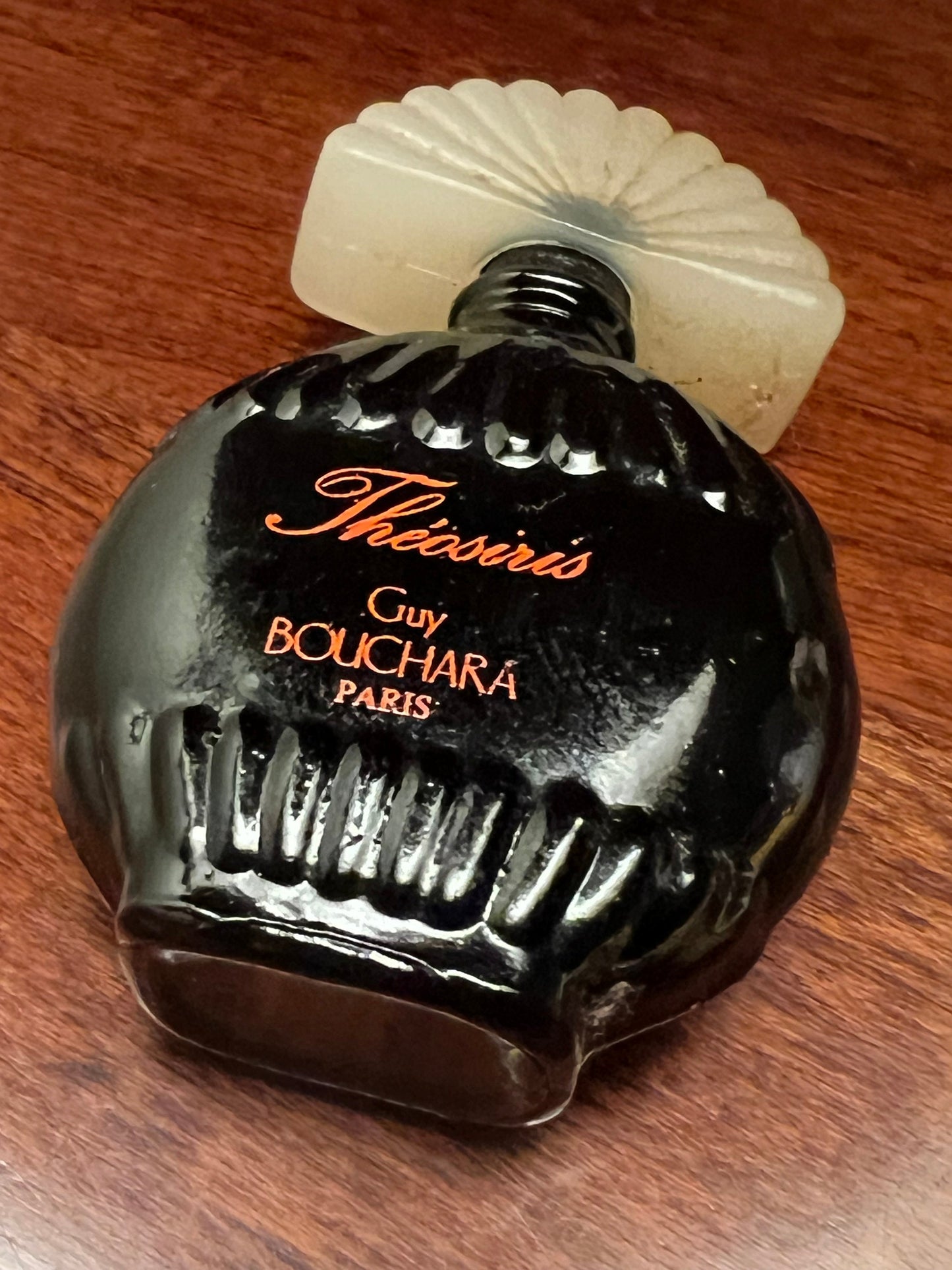 Vintage Habanita Molinard Eau de Toilette Miniature 1.1 Fluid Ounces, Lalique Bottle with Silver Cap, Lover Antiques and Vintage