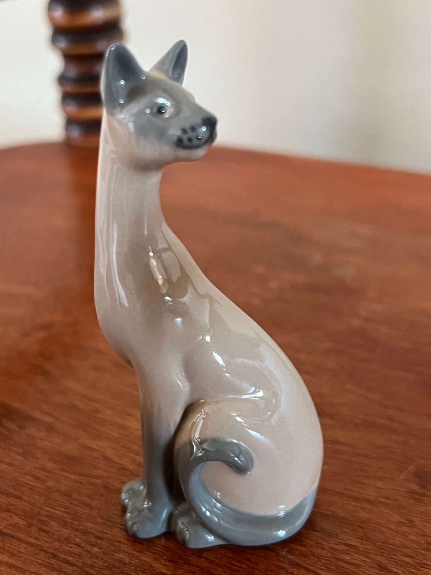 Vintage Siamese Cat Figurine, Valencia by Franklin Mint Cat Statue, Curio Cats Collection, Lover Antiques and Vintage