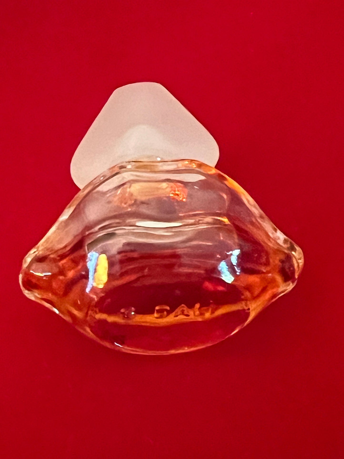 Vintage Habanita Molinard Eau de Toilette Miniature 1.1 Fluid Ounces, Lalique Bottle with Silver Cap, Lover Antiques and Vintage