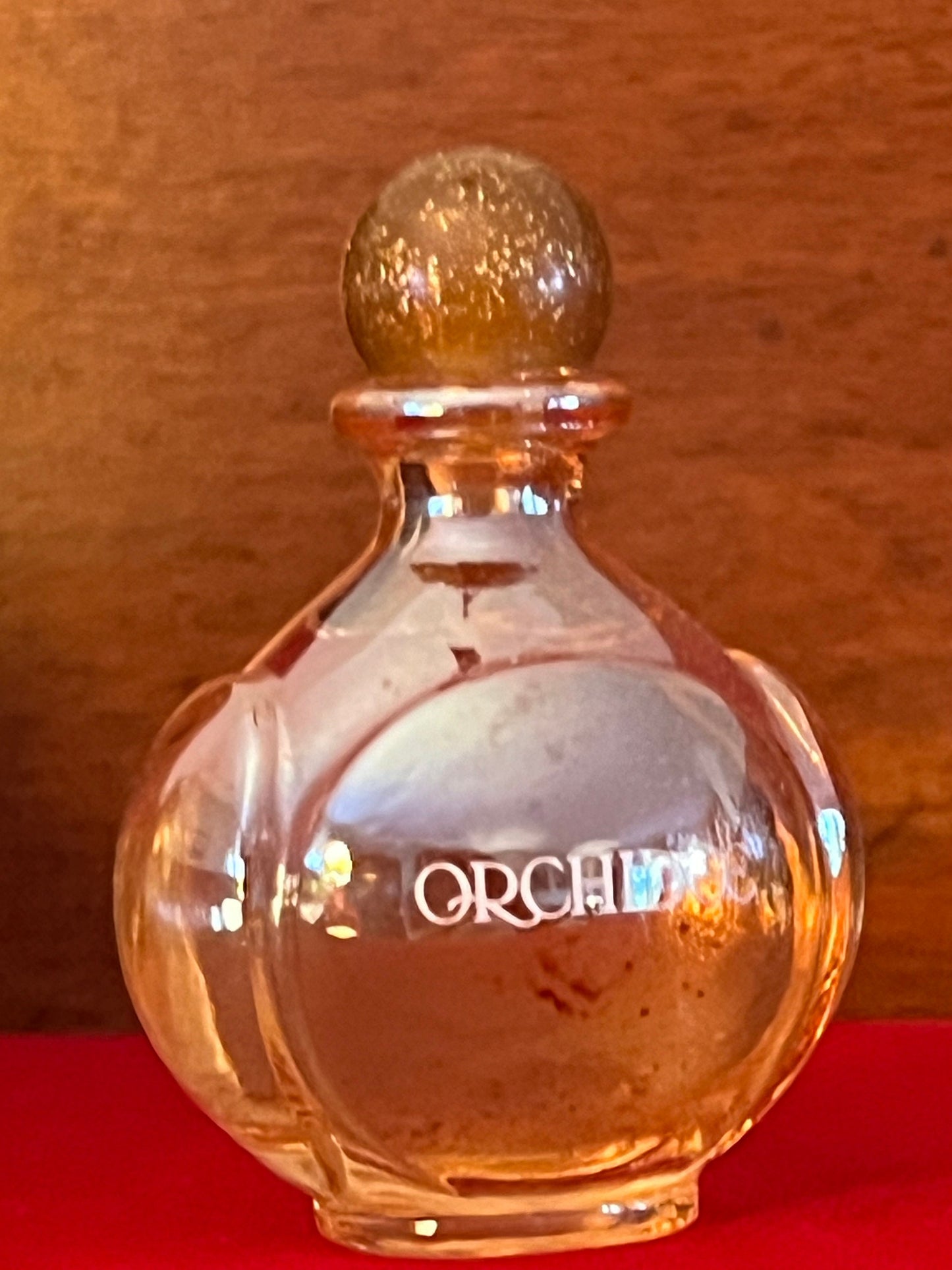 Vintage Habanita Molinard Eau de Toilette Miniature 1.1 Fluid Ounces, Lalique Bottle with Silver Cap, Lover Antiques and Vintage