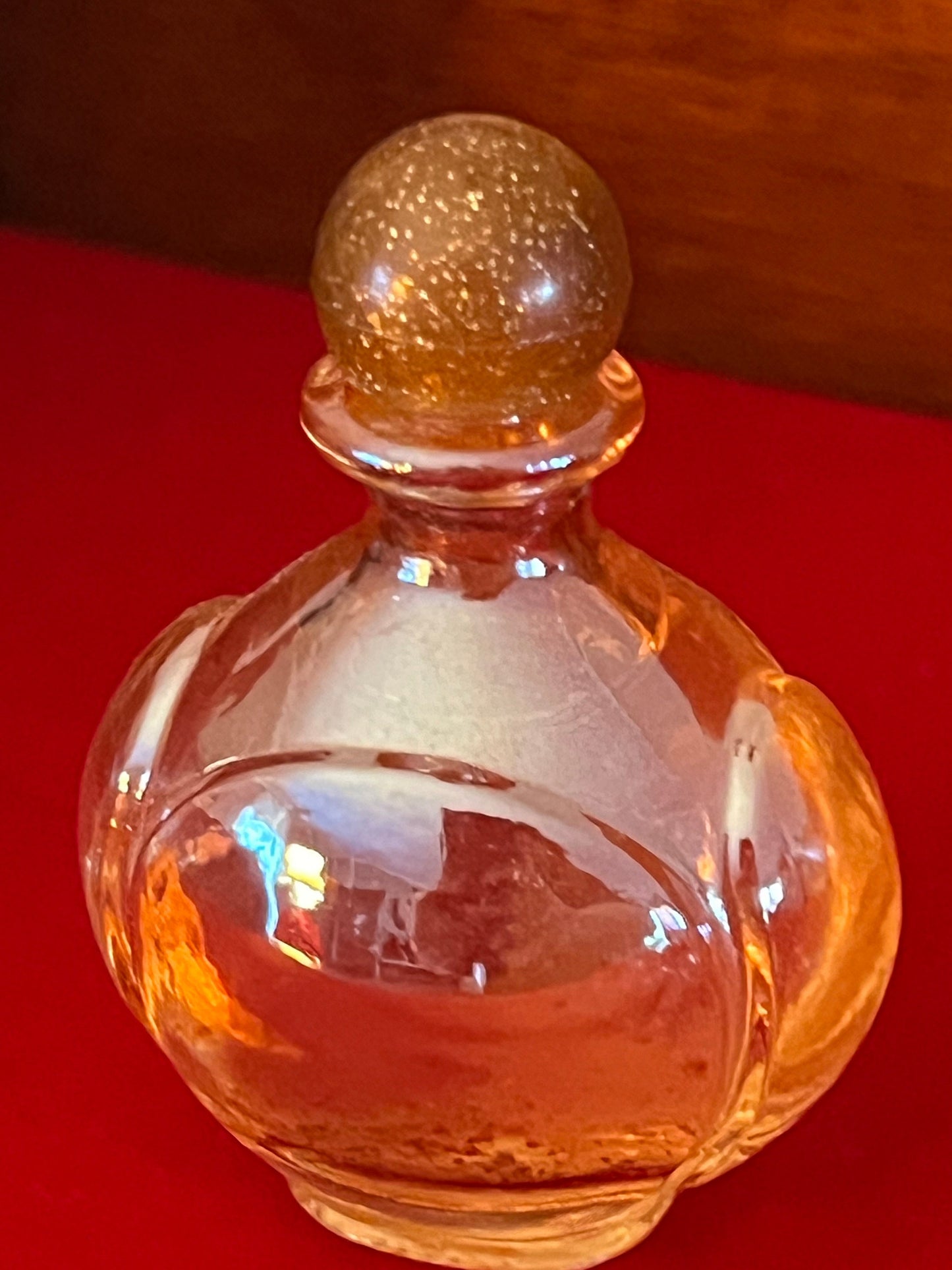 Vintage Habanita Molinard Eau de Toilette Miniature 1.1 Fluid Ounces, Lalique Bottle with Silver Cap, Lover Antiques and Vintage