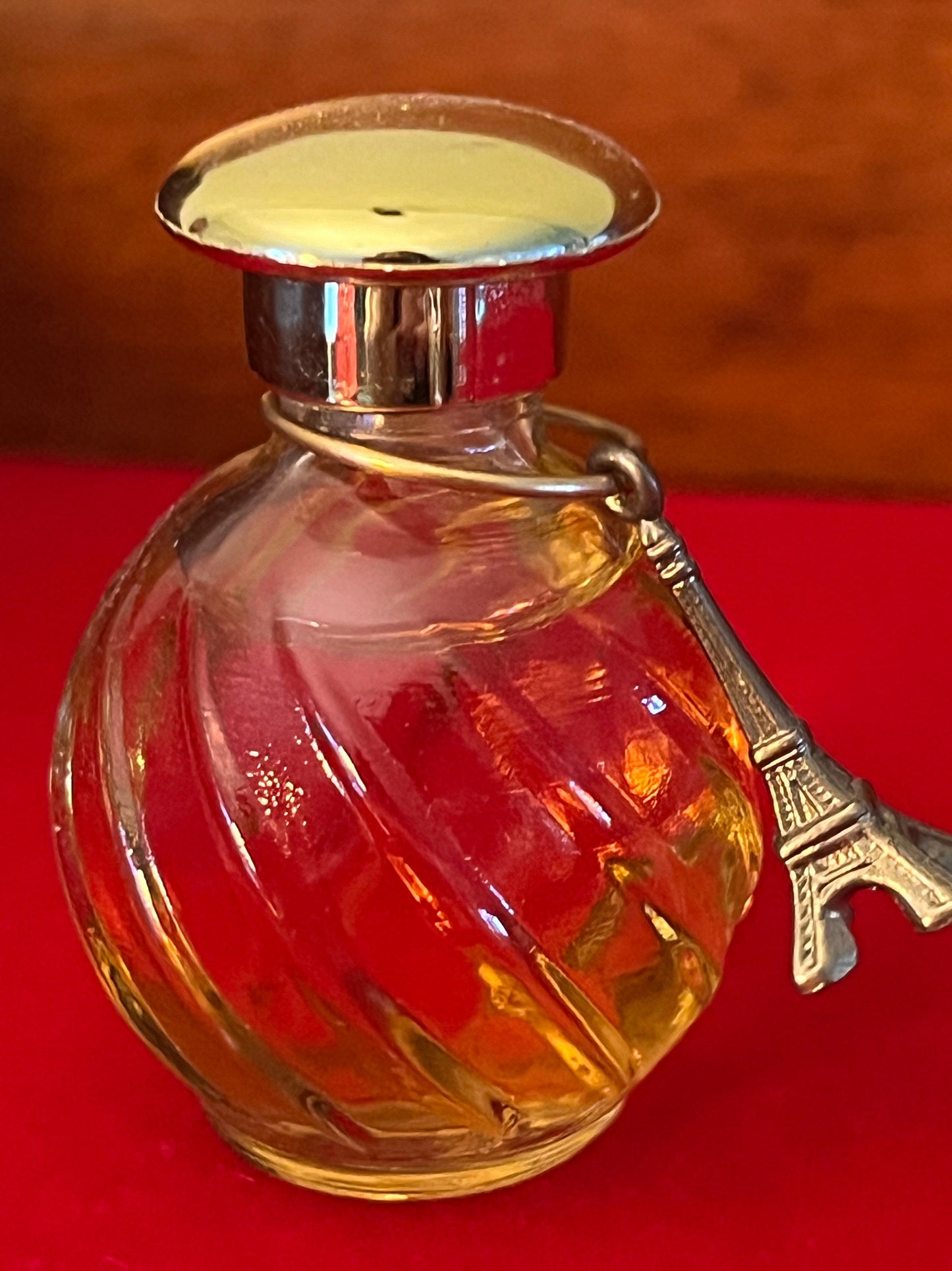 Vintage Habanita Molinard Eau de Toilette Miniature 1.1 Fluid Ounces, Lalique Bottle with Silver Cap, Lover Antiques and Vintage