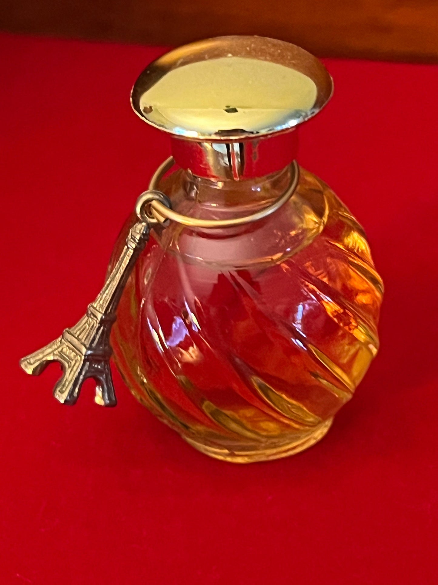 Vintage Habanita Molinard Eau de Toilette Miniature 1.1 Fluid Ounces, Lalique Bottle with Silver Cap, Lover Antiques and Vintage