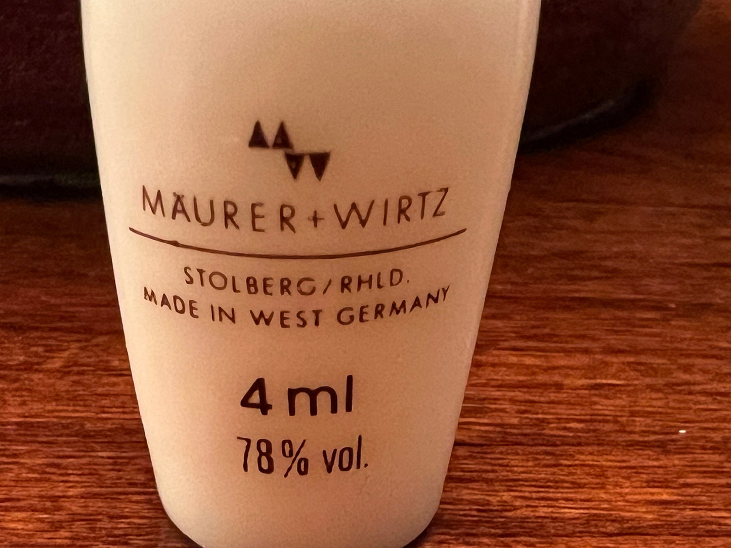 Vintage Maurer-Wirtz Tabac Original Eau de Cologne Miniature 4ml Splash, Lover Antiques and Vintage