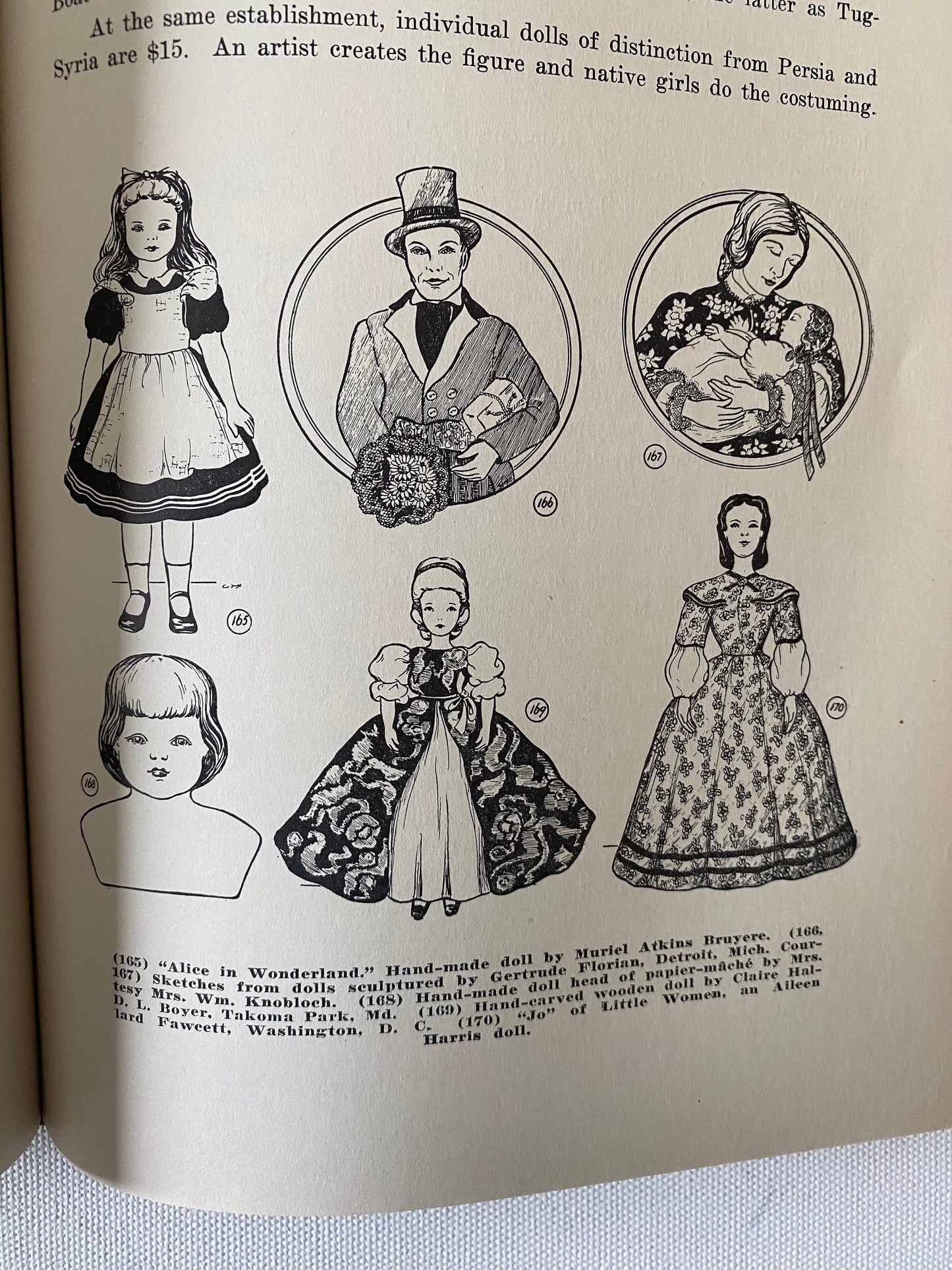 Dolls A Guide For Collectors Book, by Clara Hallard Fawcett, Dolls Book, Lover Antiques and Vintage