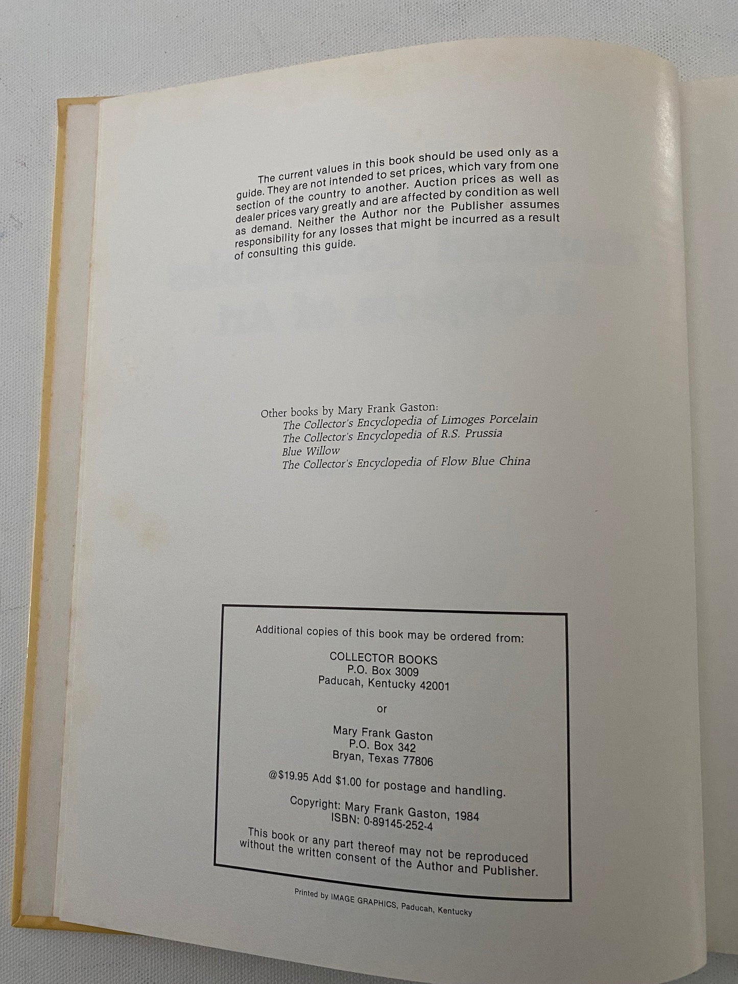 Haviland Collectables & Objects of Art Book, by Mary Frank Gaston, Lover Antiques and Vintage