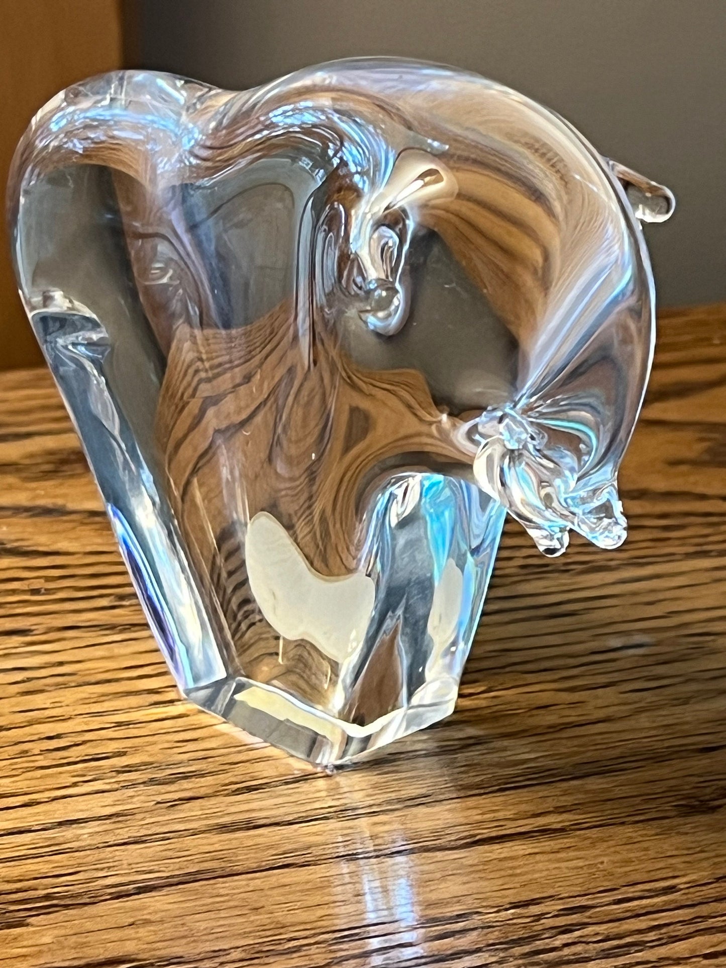 Vintage Glass Bull Paperweight by RFB Sweden Art Glass Lover Antiques and Vintage