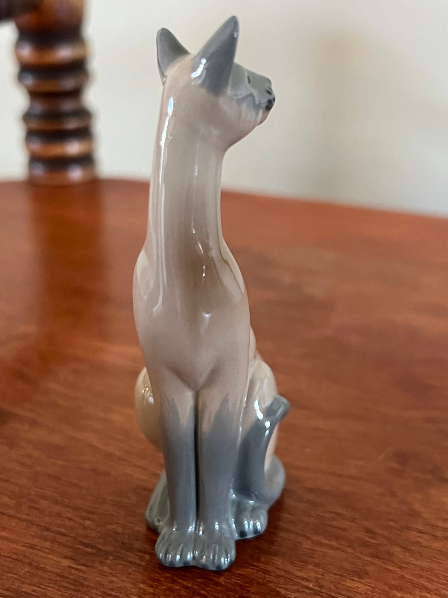 Vintage Siamese Cat Figurine, Valencia by Franklin Mint Cat Statue, Curio Cats Collection, Lover Antiques and Vintage