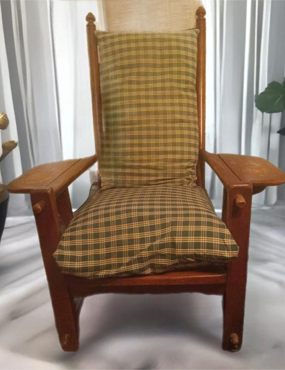 Cushman Colonial Creations Carver Drop Leaf Chair No. 4-190 Paddle Arm Chair Rare! Lover Antiques and Vintage