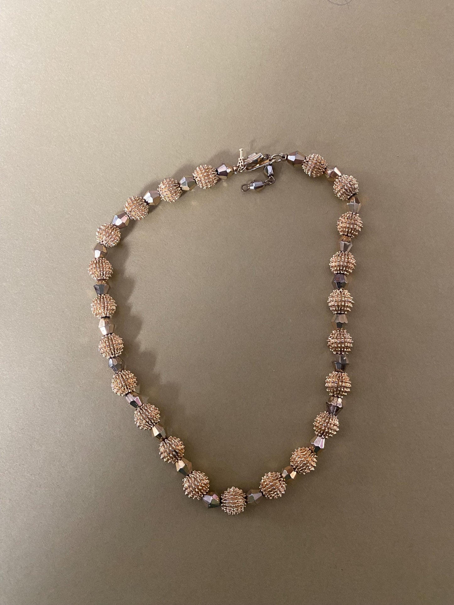 Vintage Crown Trifari Nubby Gold Style Choker Necklace Jewelry by Trifari Electra Collection Lover Antiques and Vintage