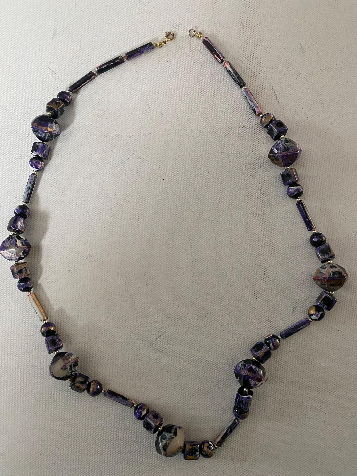 Vintage Purple Stones Necklace, Lover Antiques and Vintage