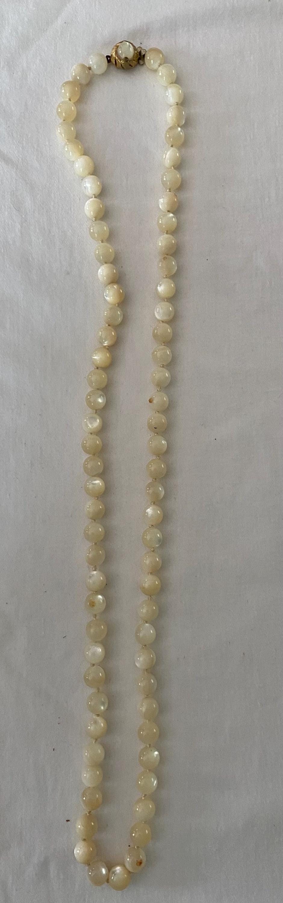 Vintage Blue & White Flower and Bead Necklace Necklace Unique Gifts Galore at Lover Antiques and Vintage