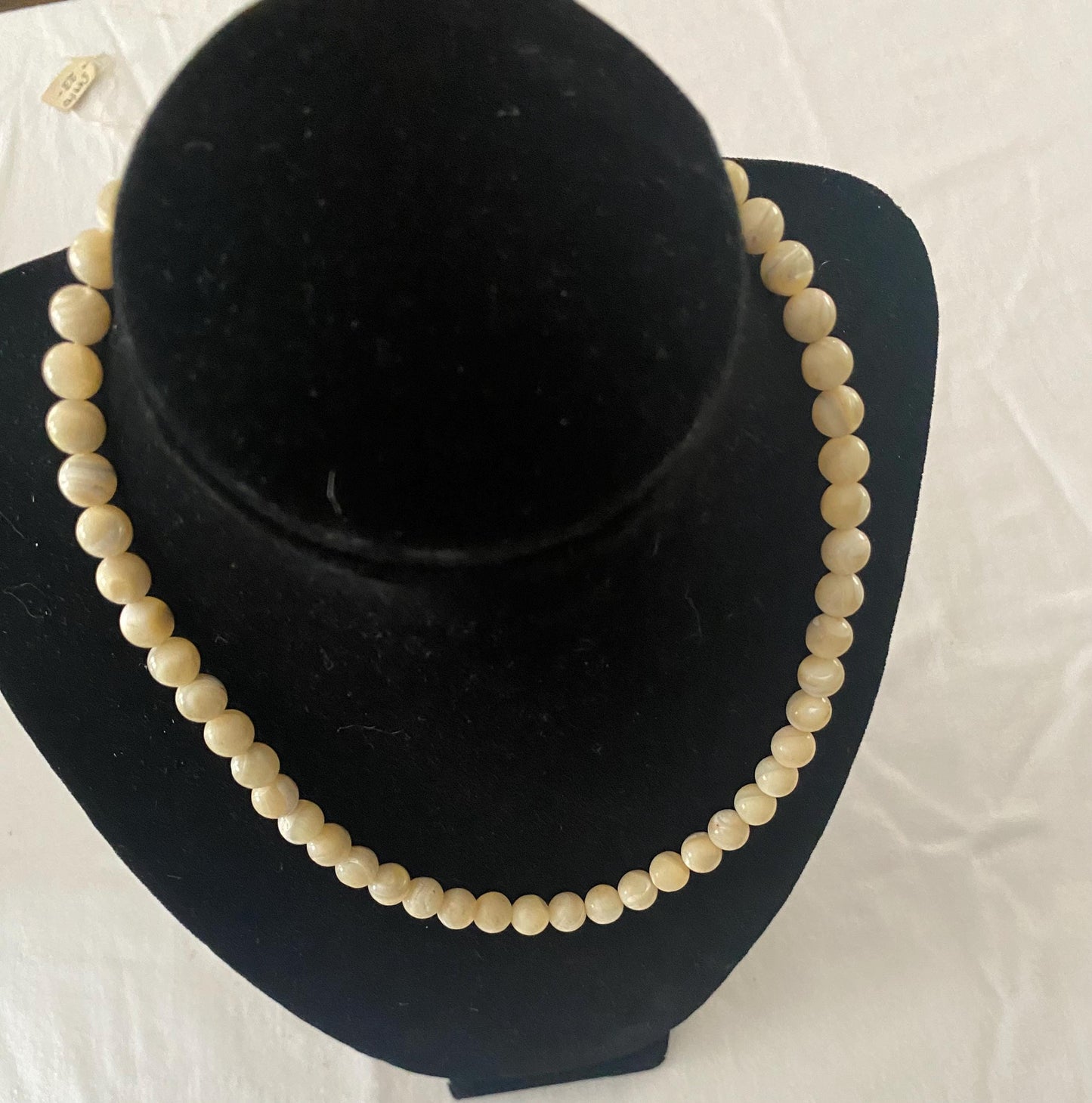 Vintage Mother of Pearl Beaded Necklace MOP Jewelry Unique Gifts Galore at Lover Antiques and Vintage