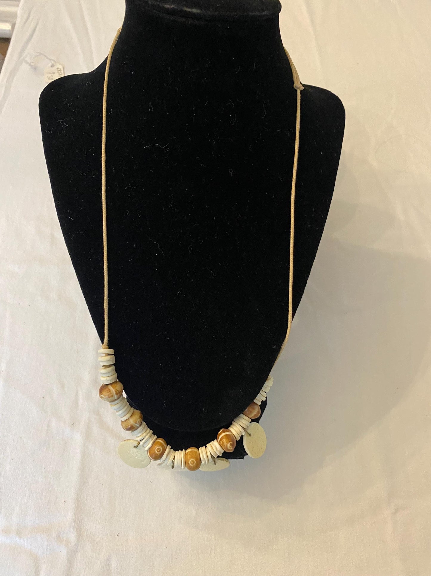 Vintage Blue & White Flower and Bead Necklace Necklace Unique Gifts Galore at Lover Antiques and Vintage