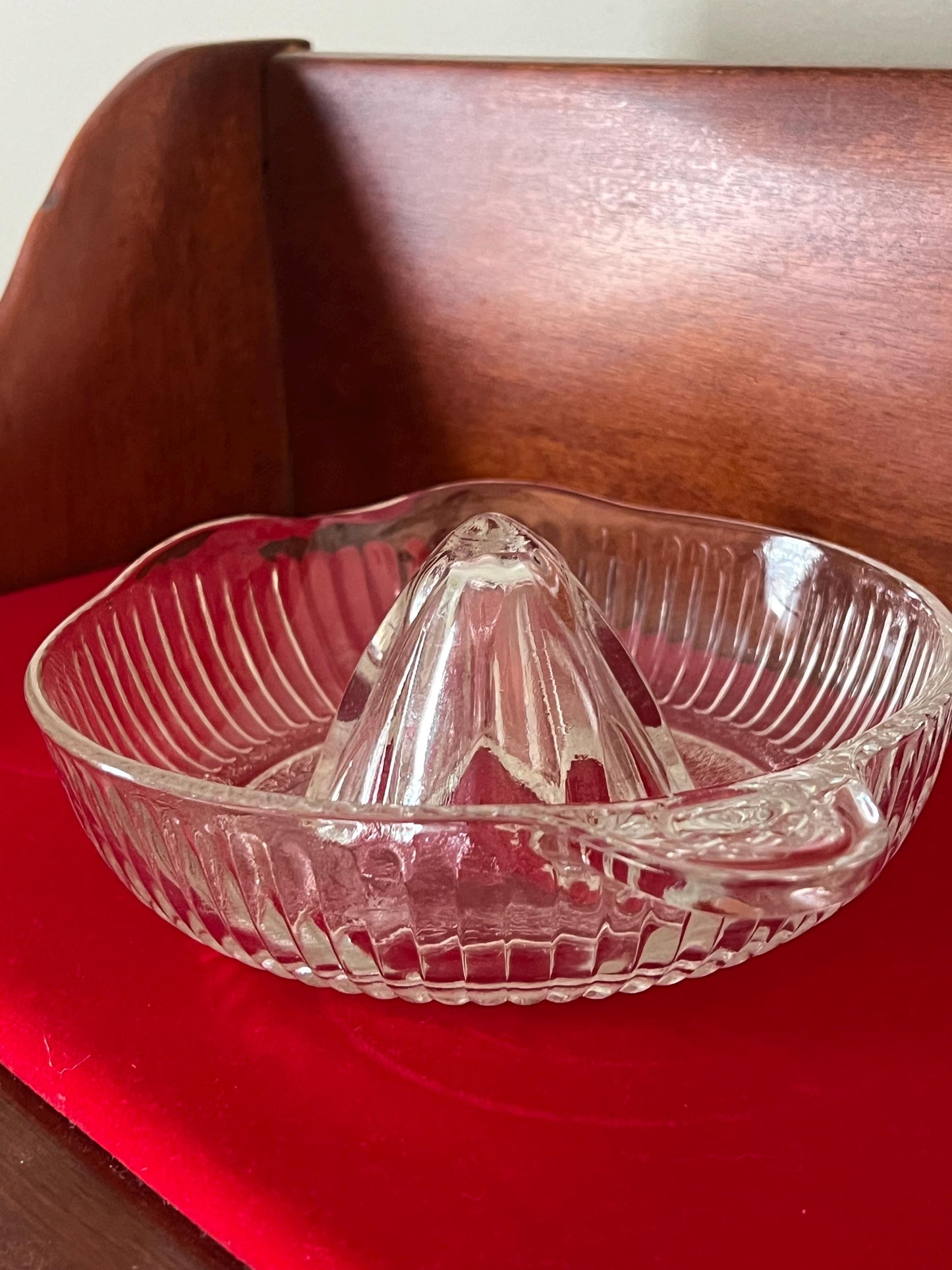 Vintage Glass Citrus Juicer Reamer Bowl with Spout No Flaws Pretty Glass Art Lover Antiques and Vintage