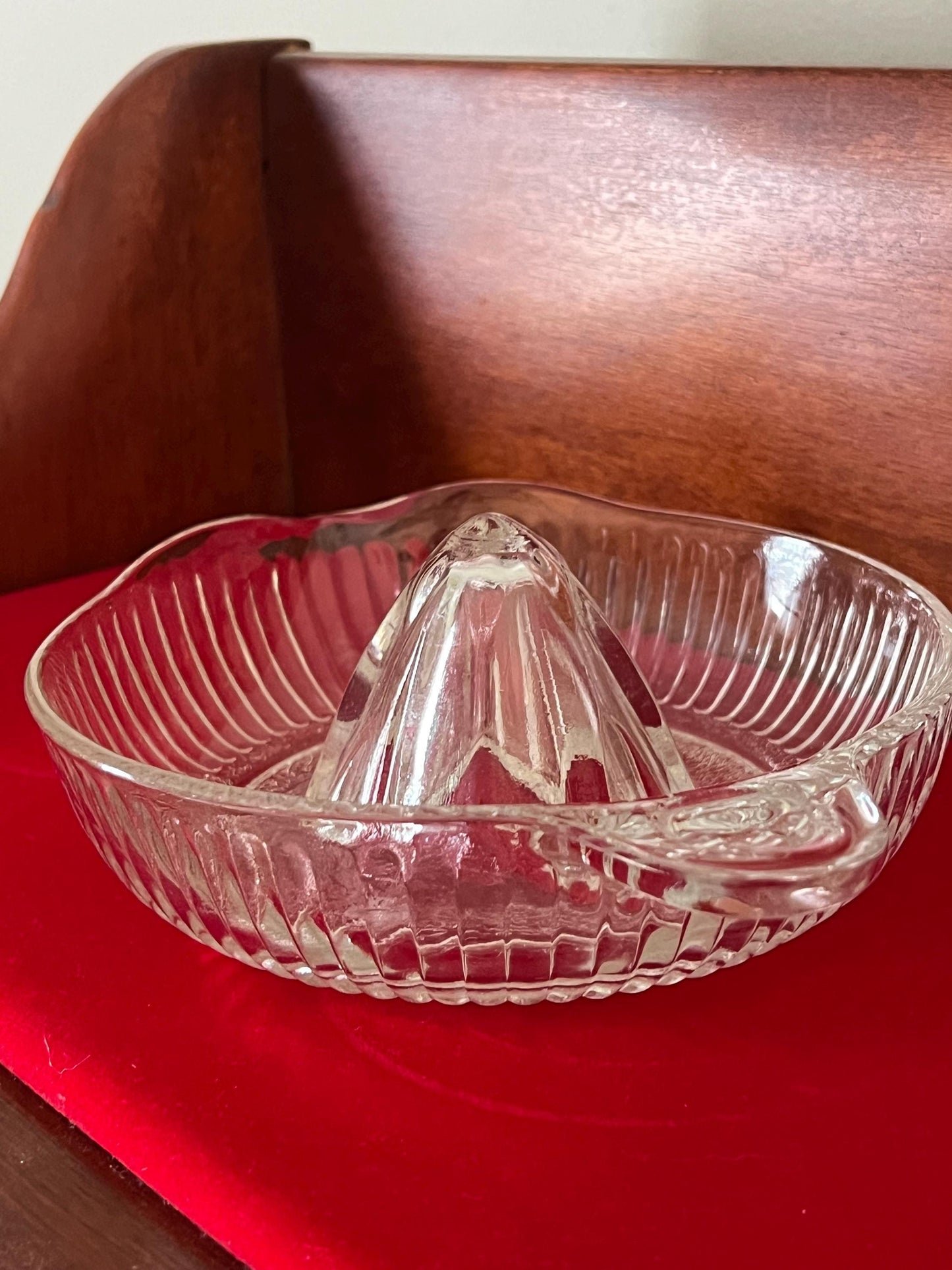 Vintage Glass Citrus Juicer Reamer Bowl with Spout No Flaws Pretty Glass Art Lover Antiques and Vintage