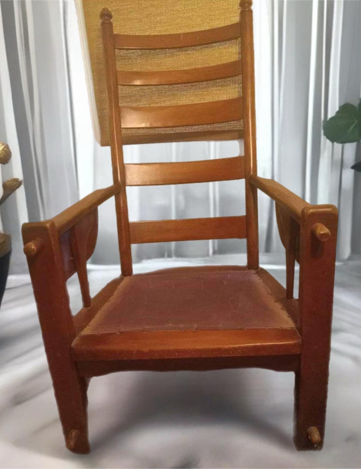 Cushman Colonial Creations Carver Drop Leaf Chair No. 4-190 Paddle Arm Chair Rare! Lover Antiques and Vintage