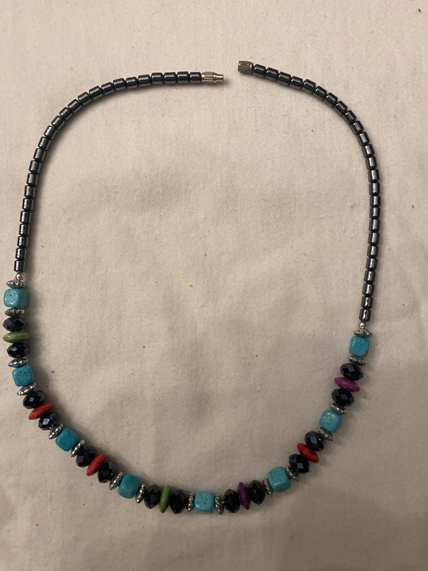Vintage Black & Crystal Beaded Necklace Unique Gifts Galore at Lover Antiques and Vintage