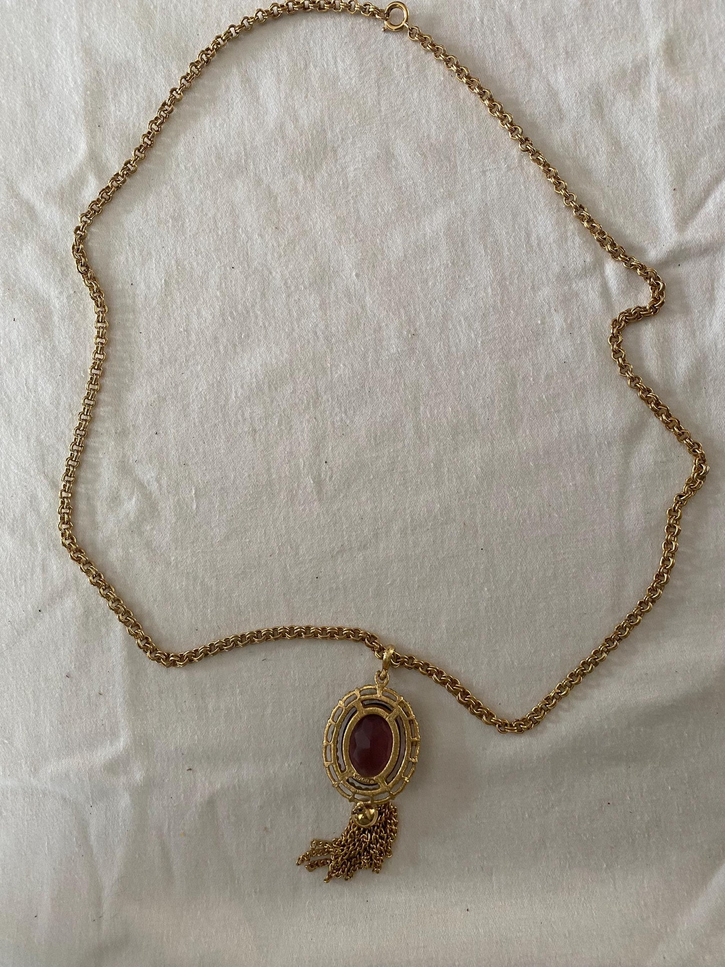 Vintage Avon Amethyst Crystal & Pearl Pendant Necklace Jewelry Unique Gifts at Lover Antiques and Vintage