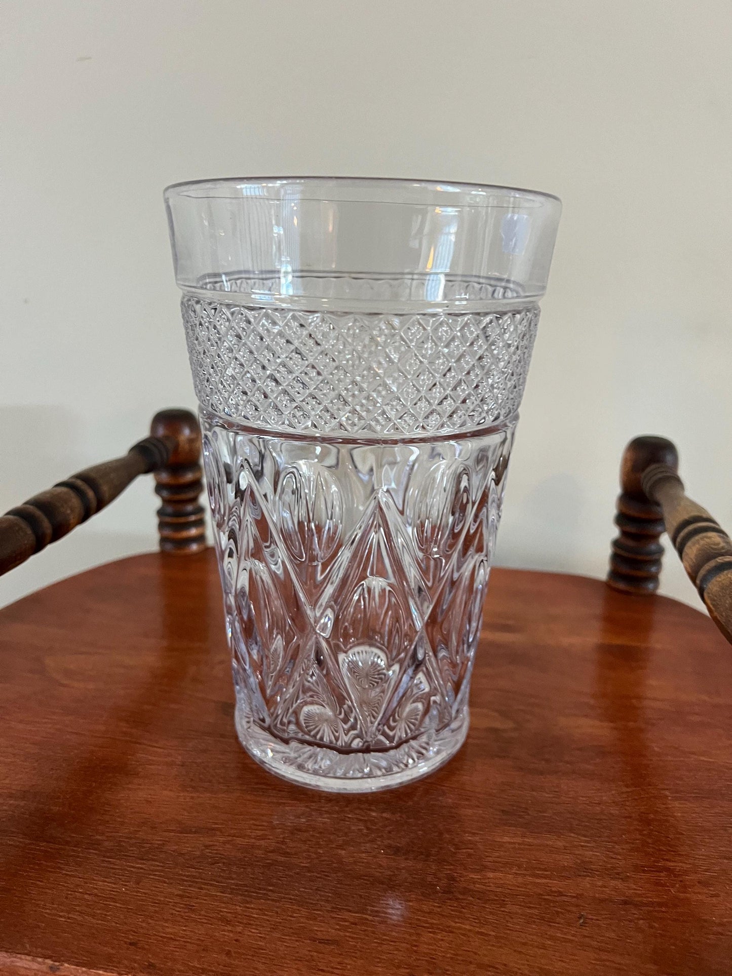 Vintage Imperial Cape Cod Flip Vase Crystal Cut Glass Art Lover Antiques and Vintage