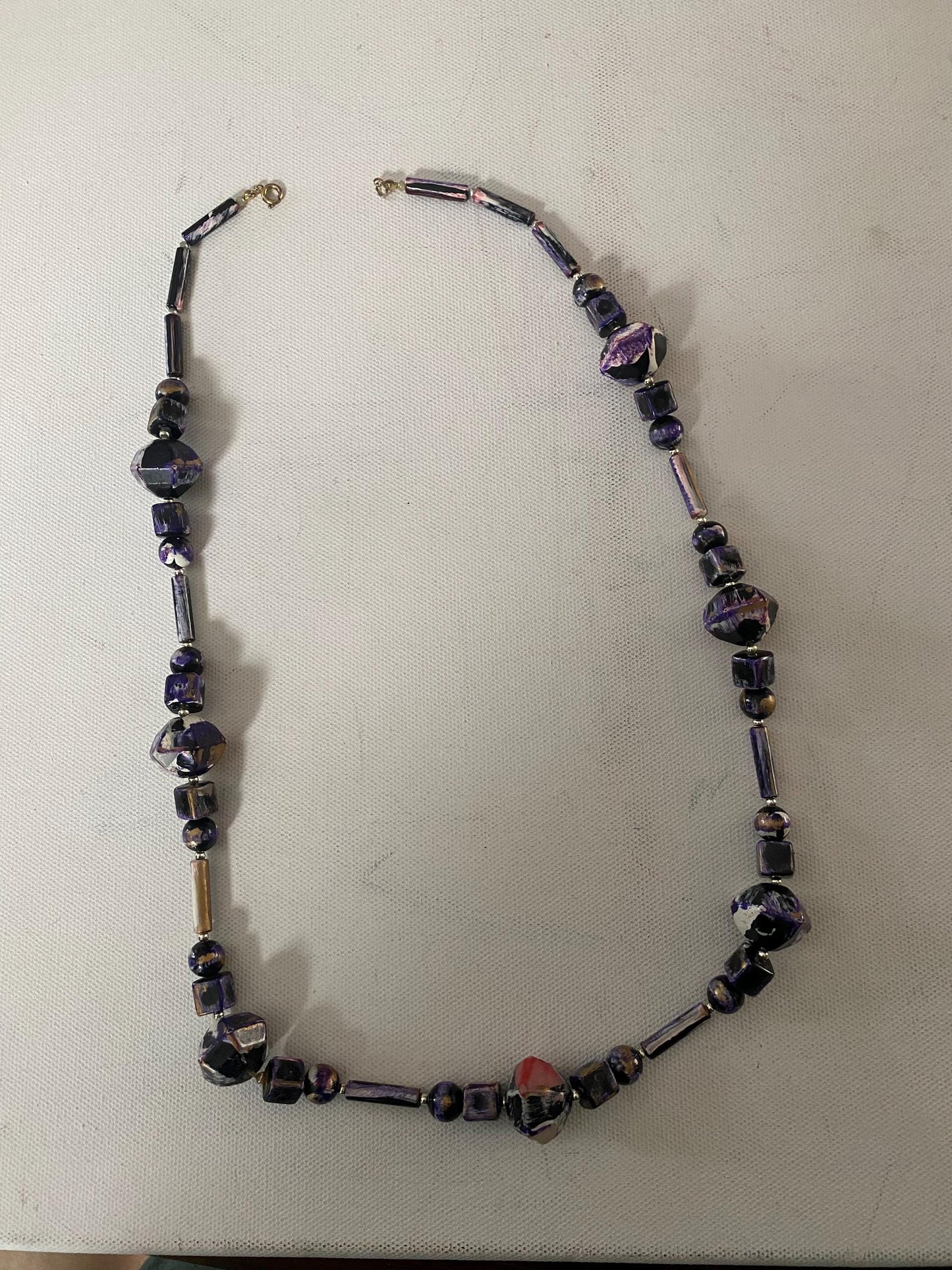 Vintage Purple Stones Necklace, Lover Antiques and Vintage