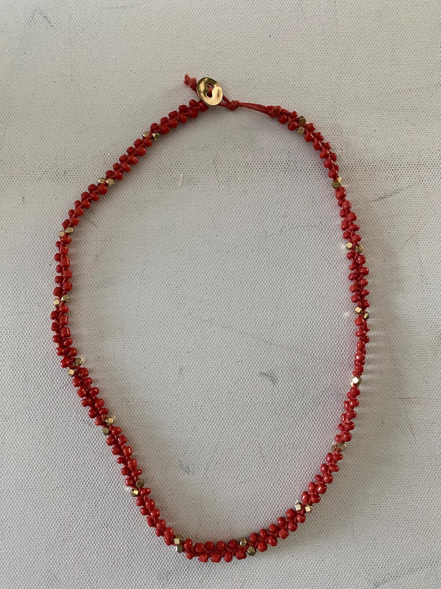 Vintage Red & Gold Necklace from LAV!