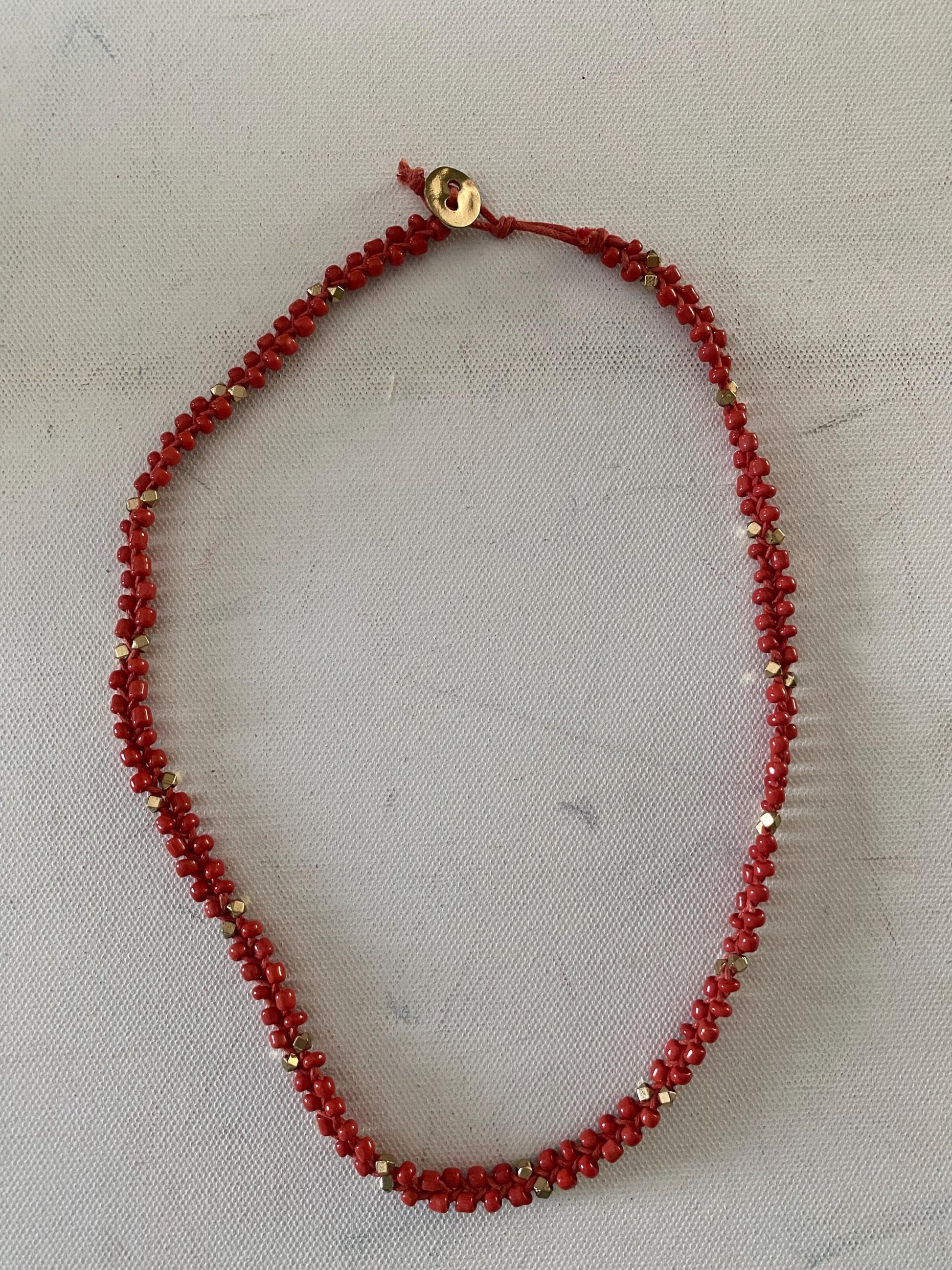 Vintage Red & Gold Necklace from LAV!