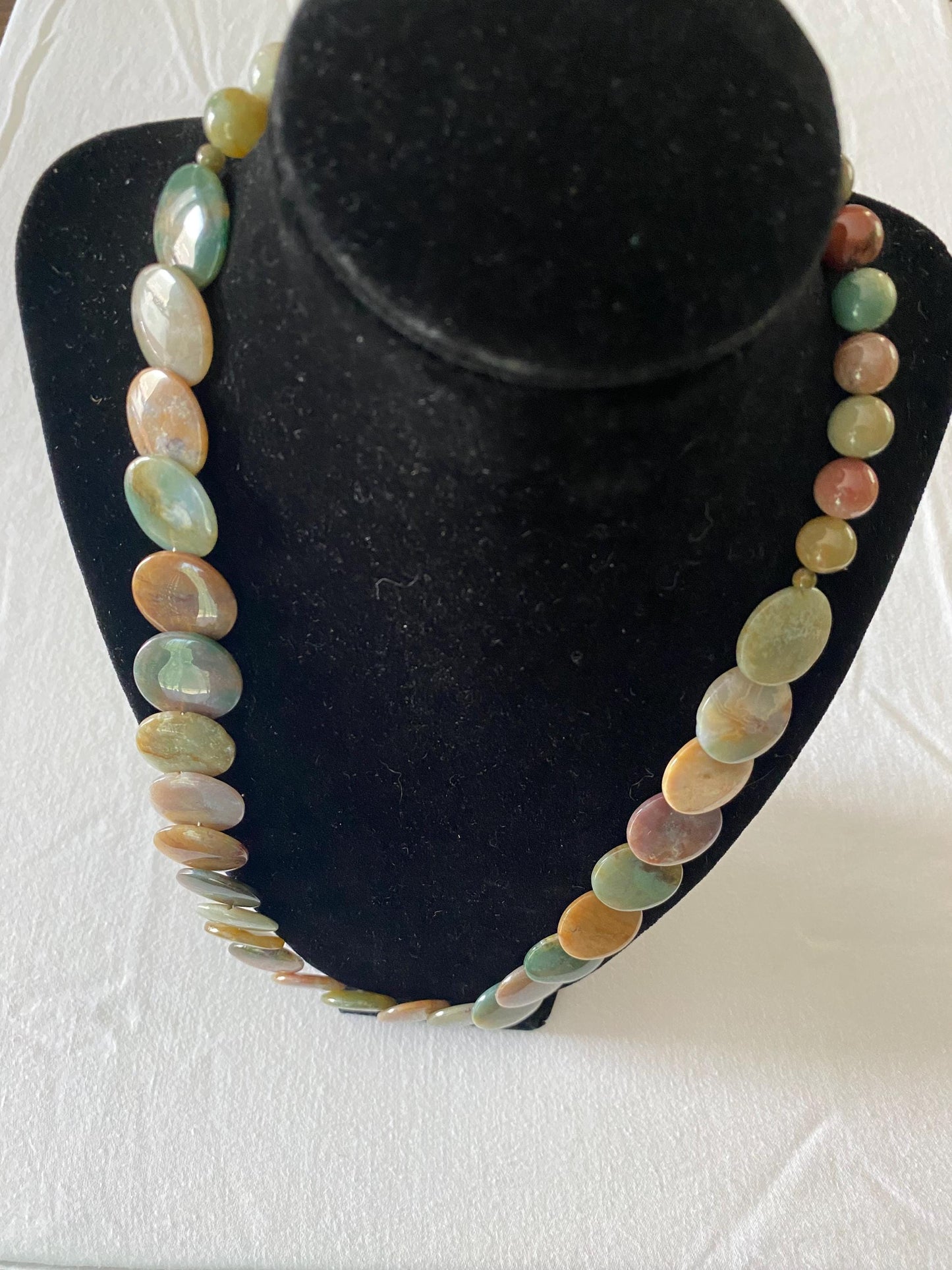 Vintage Aurora Borealis Style Crystals & Gold Necklace Fringe Jewelry Lover Antiques and Vintage