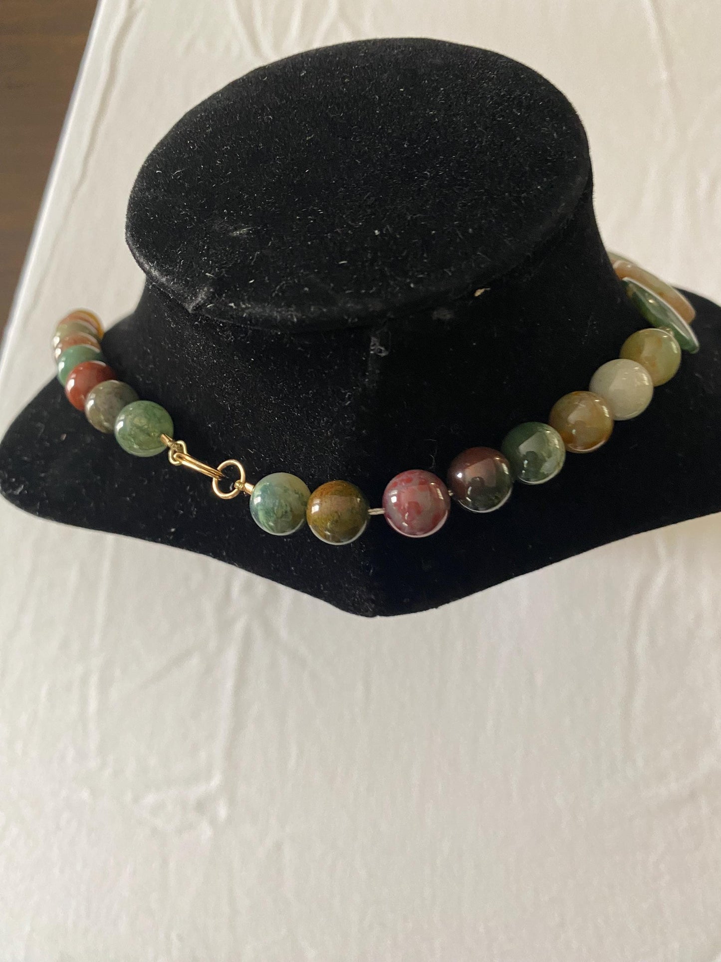 Vintage Aurora Borealis Style Crystals & Gold Necklace Fringe Jewelry Lover Antiques and Vintage
