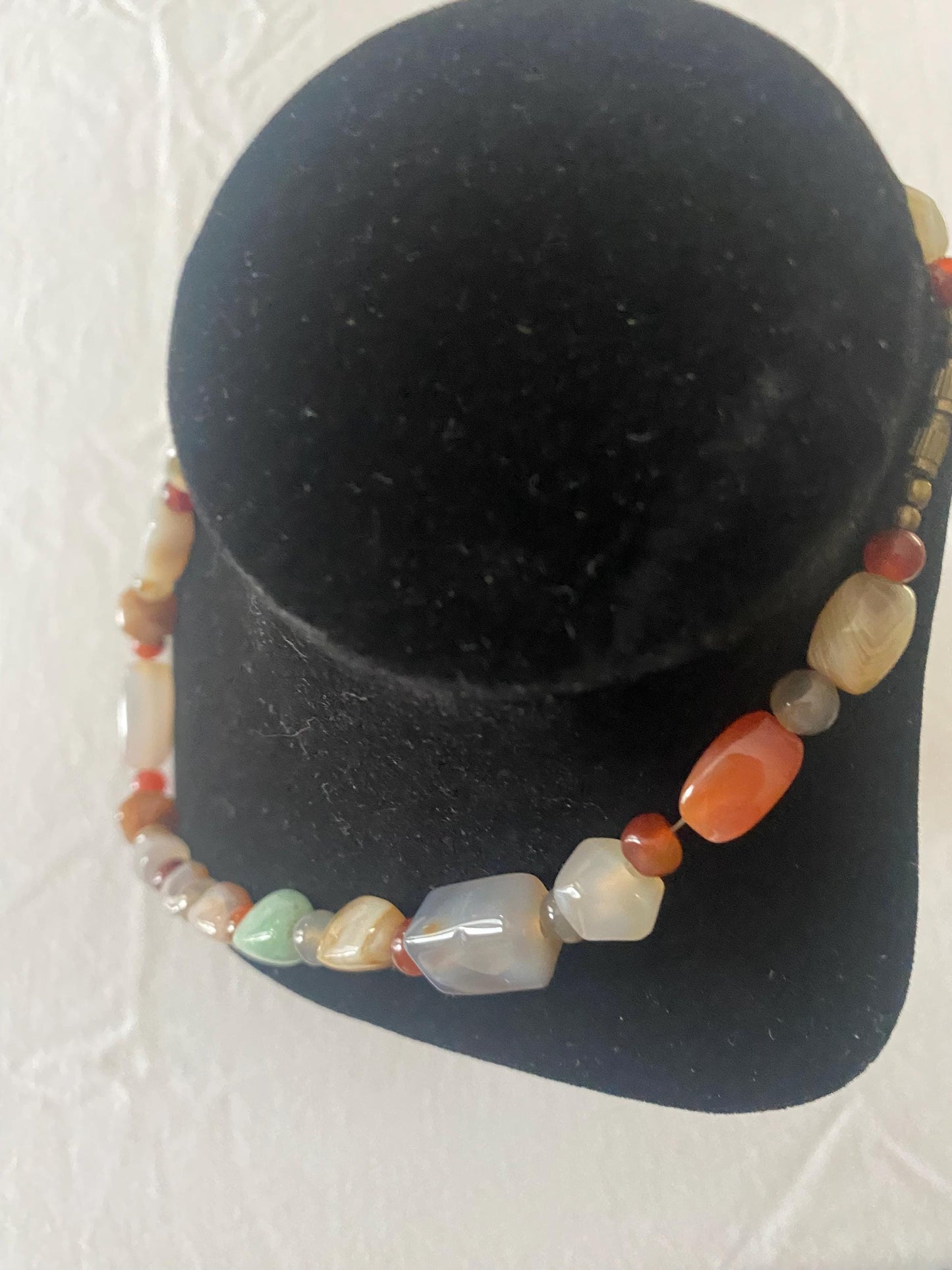 Vintage Aurora Borealis Style Crystals & Gold Necklace Fringe Jewelry Lover Antiques and Vintage