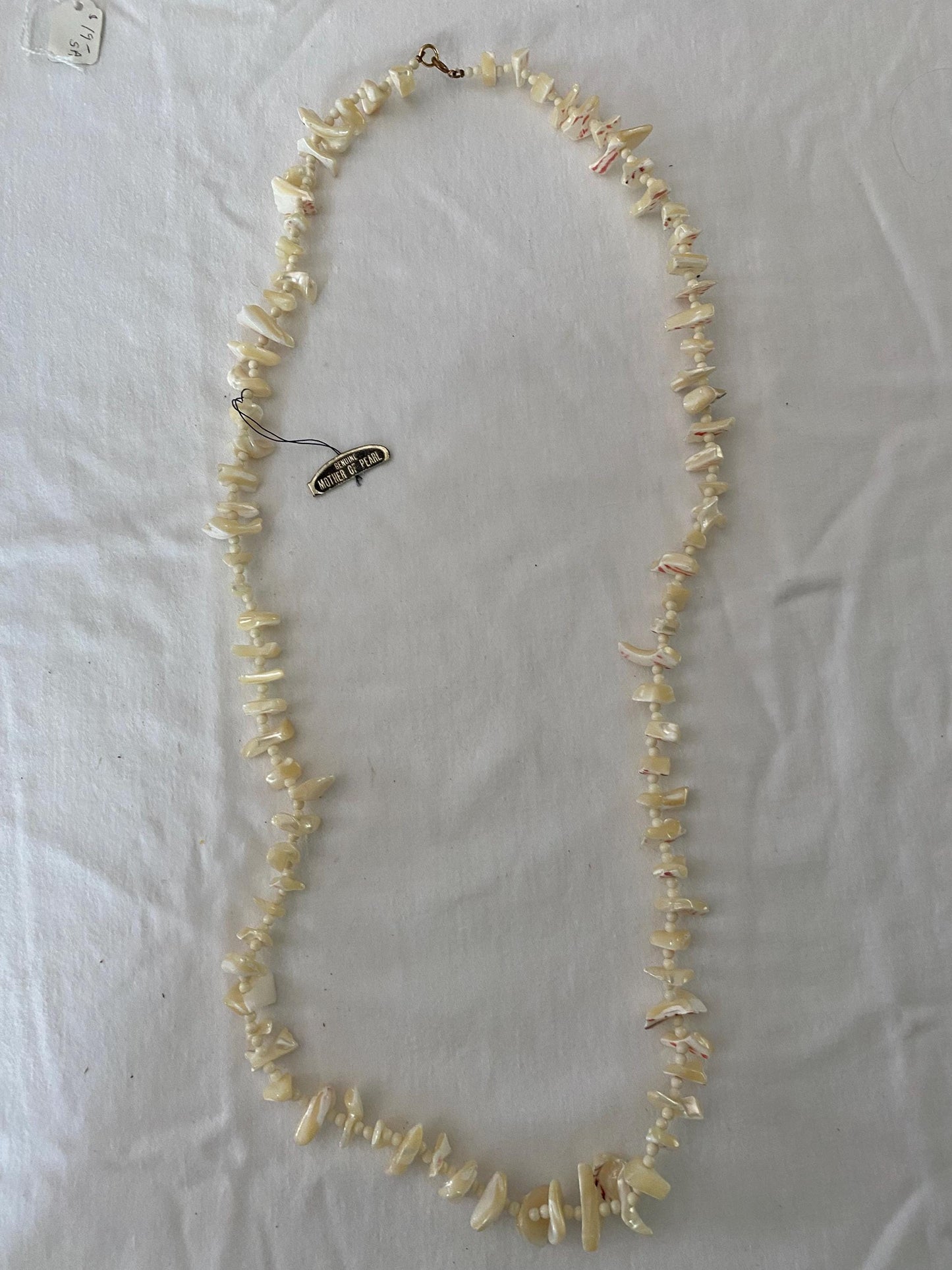 Vintage Genuine Mother of Pearl Necklace White Jewelry Unique Gift Opportunity Lover Antiques and Vintage
