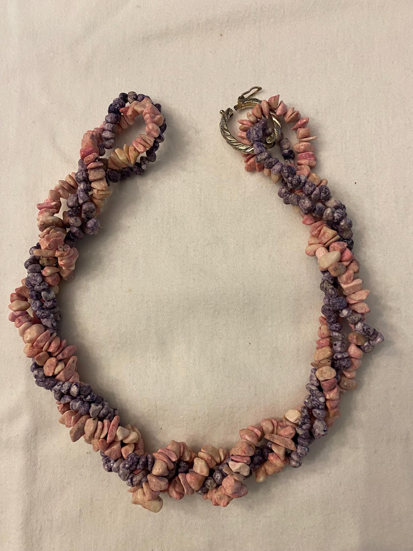 Vintage Blue & White Flower and Bead Necklace Necklace Unique Gifts Galore at Lover Antiques and Vintage