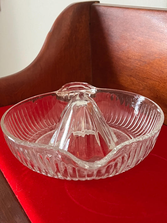Vintage Glass Citrus Juicer Reamer Bowl with Spout No Flaws Pretty Glass Art Lover Antiques and Vintage