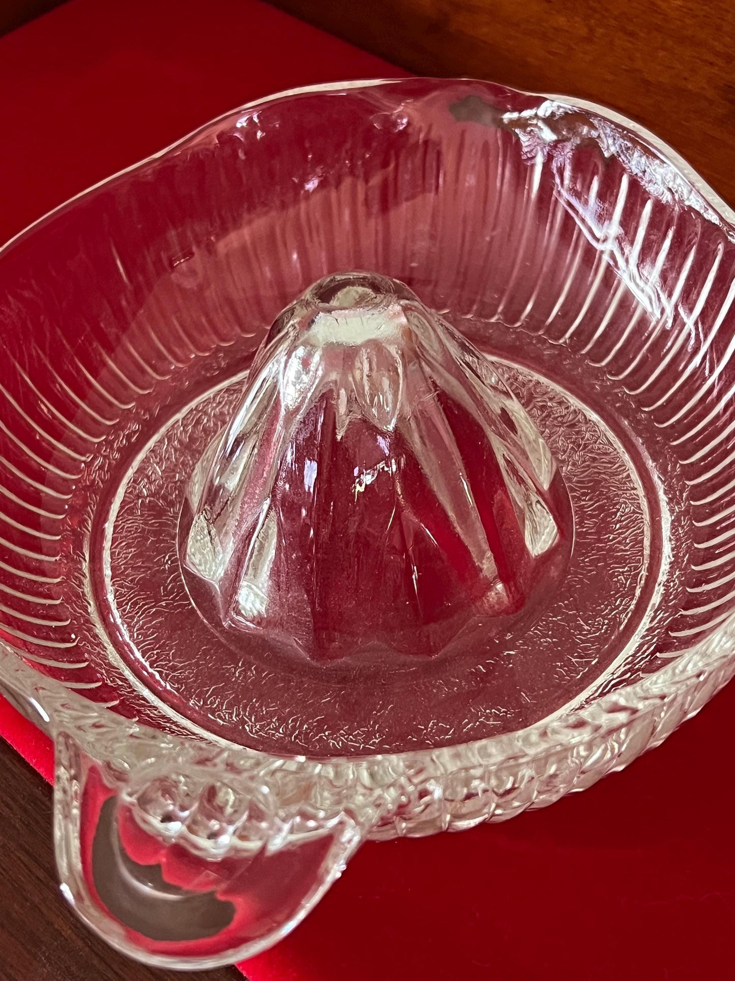 Vintage Glass Citrus Juicer Reamer Bowl with Spout No Flaws Pretty Glass Art Lover Antiques and Vintage