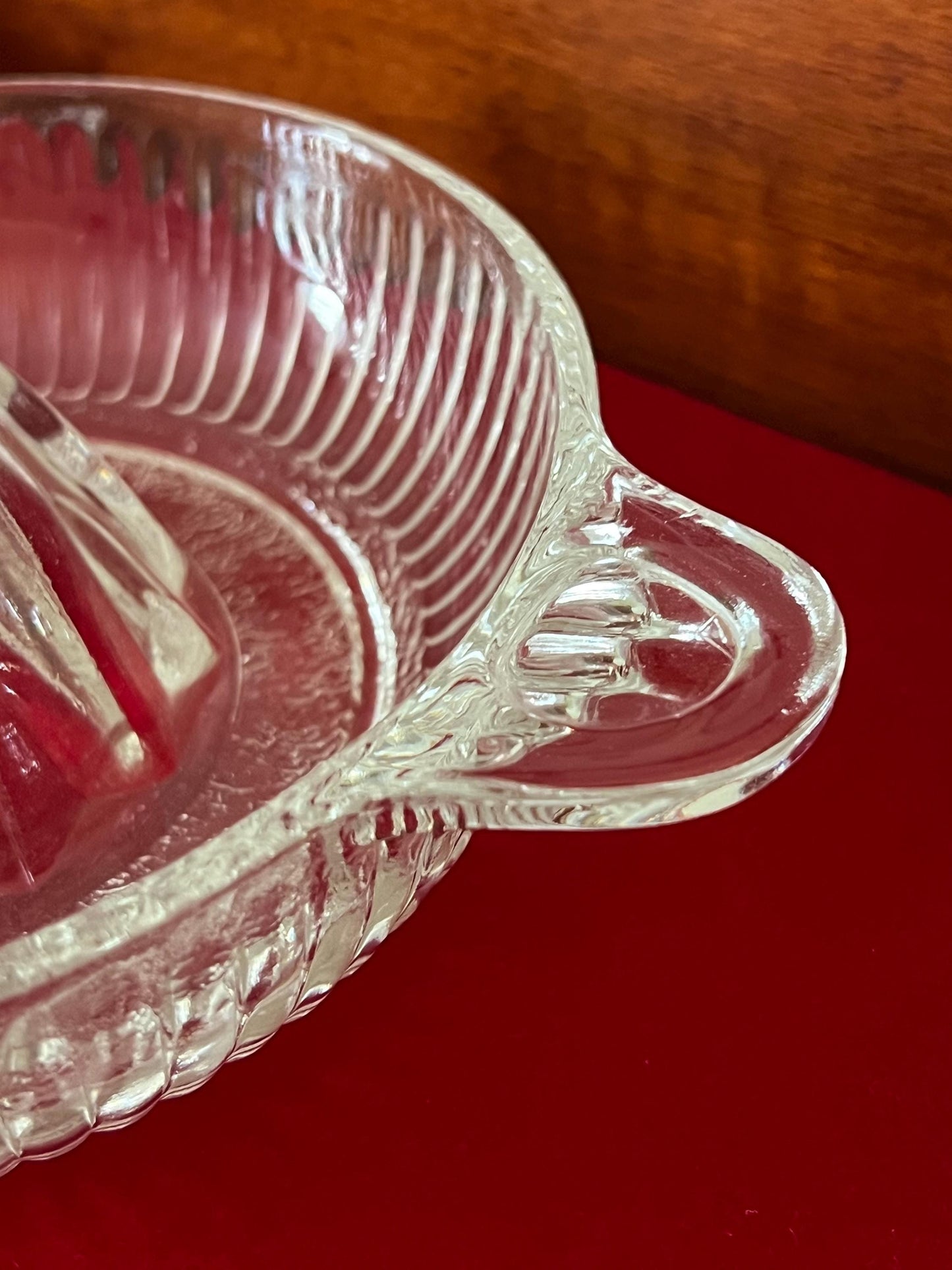 Vintage Glass Citrus Juicer Reamer Bowl with Spout No Flaws Pretty Glass Art Lover Antiques and Vintage