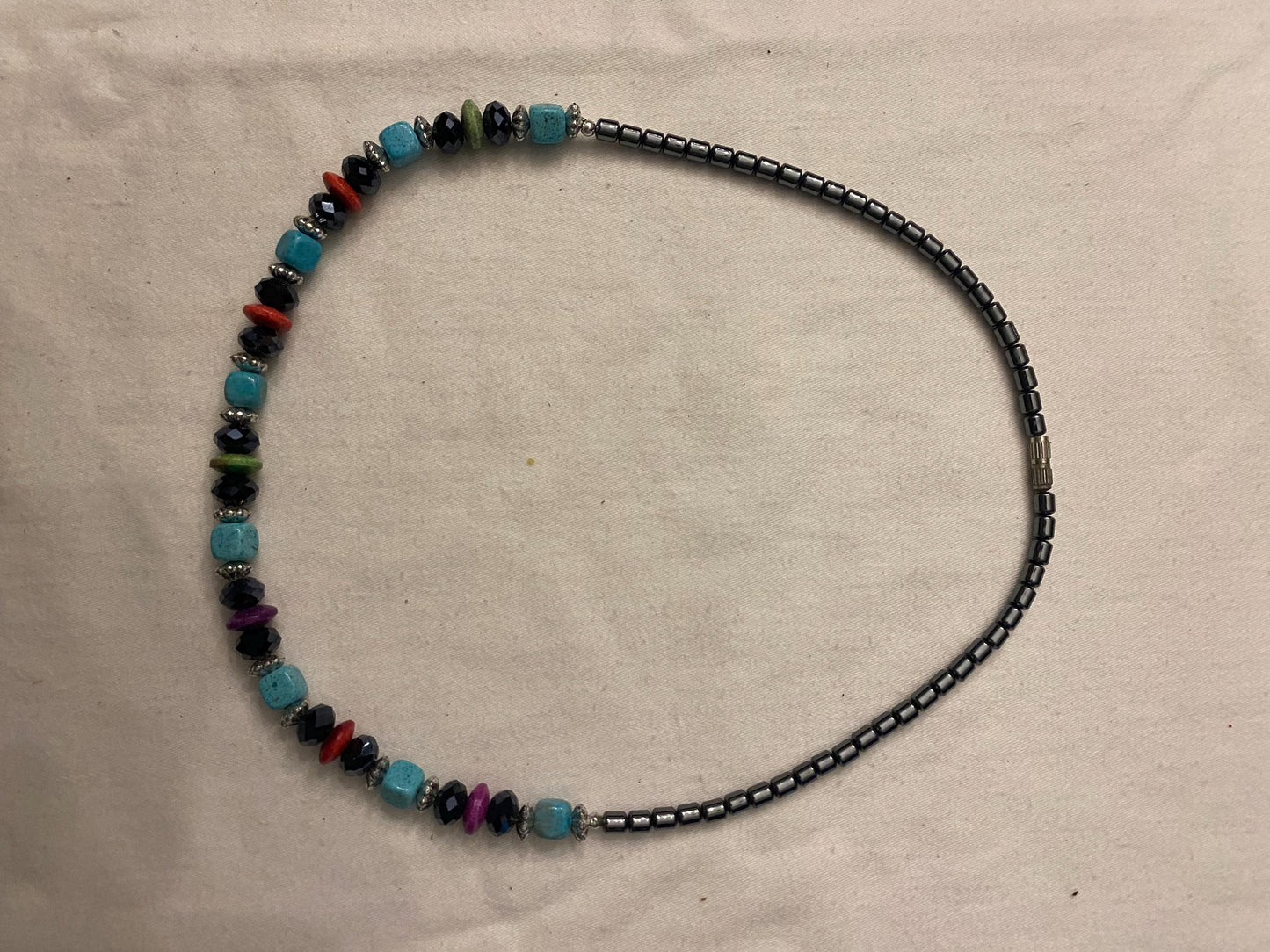 Vintage Black & Crystal Beaded Necklace Unique Gifts Galore at Lover Antiques and Vintage