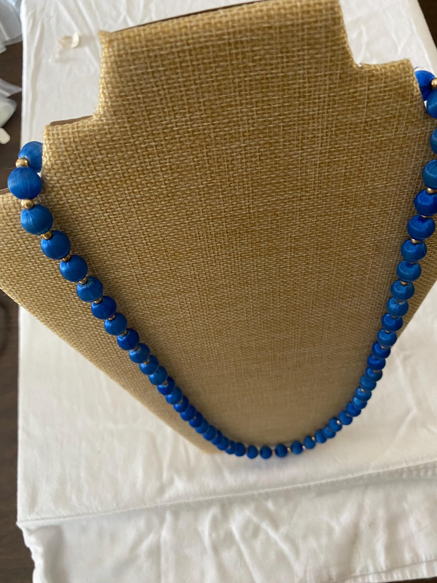 Vintage Brilliant Blue necklace now at LAV!