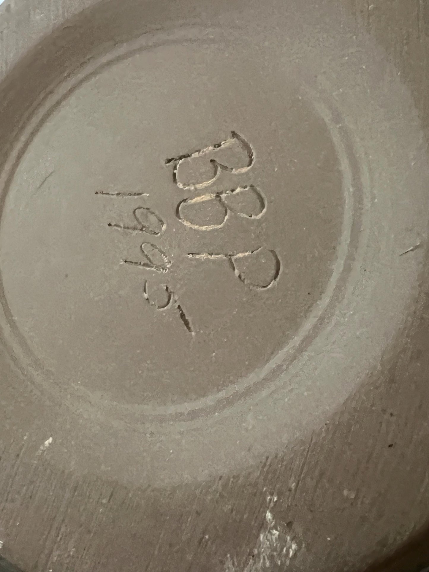 Vintage Beaumont Brothers Pottery Studios Salt Glazed Bowl Ramekin with Cobalt Blue Heart Design BBP Lover Antiques and Vintage