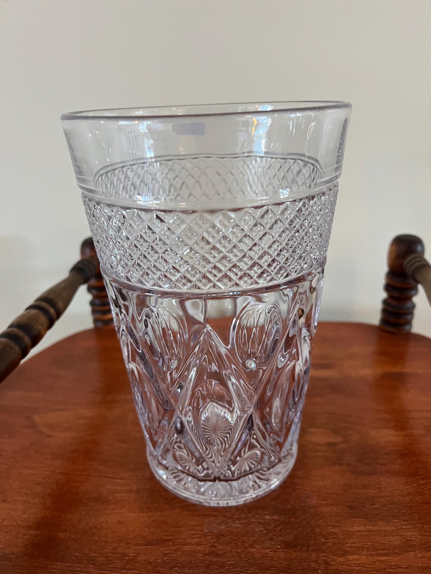 Vintage Imperial Cape Cod Flip Vase Crystal Cut Glass Art Lover Antiques and Vintage