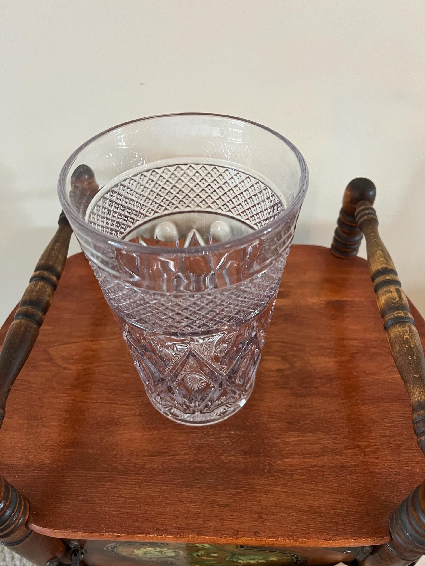 Vintage Imperial Cape Cod Flip Vase Crystal Cut Glass Art Lover Antiques and Vintage