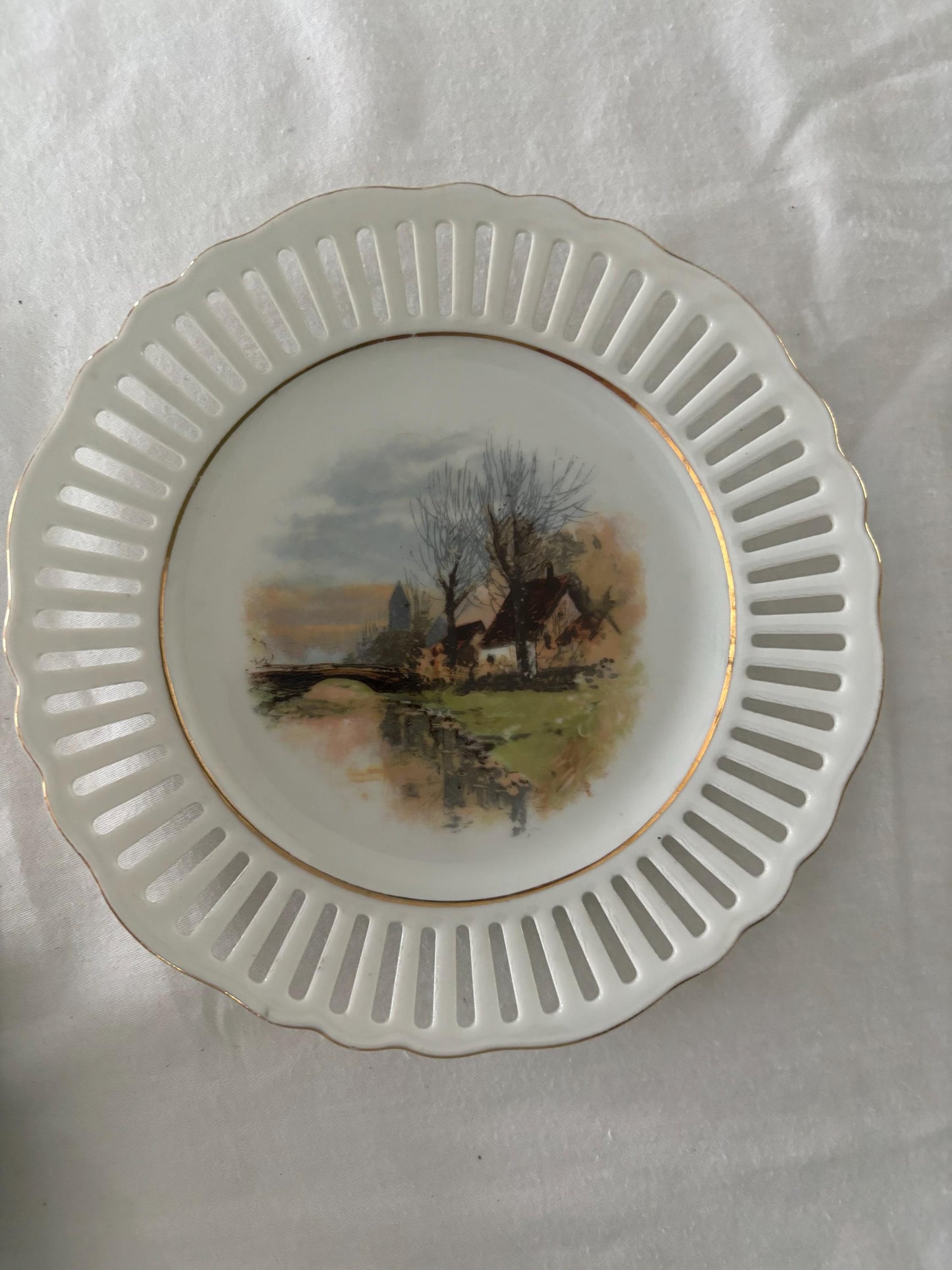 Vintage MEPOCO Set of 4 Plates Lover Antiques and Vintage