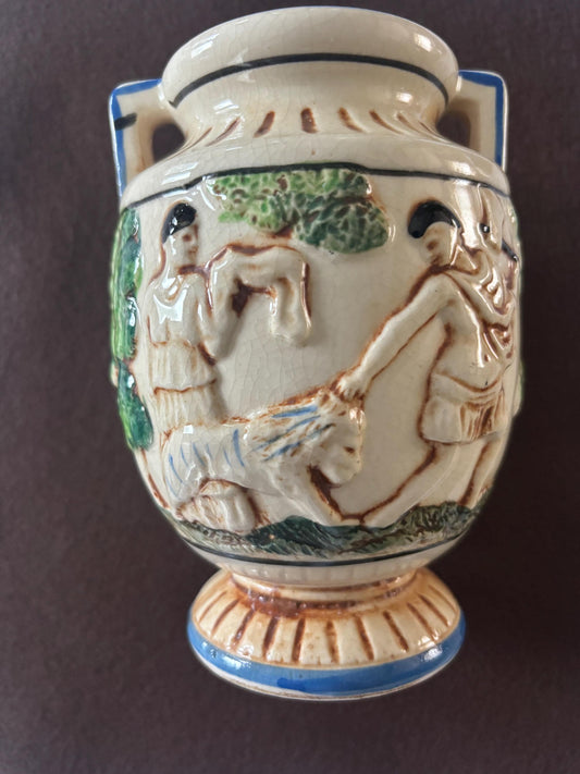 Vintage Hand Painted Vase Made in Japan Japanese Geisha Girl Unique Gifts Shipped Lover Antiques and Vintage