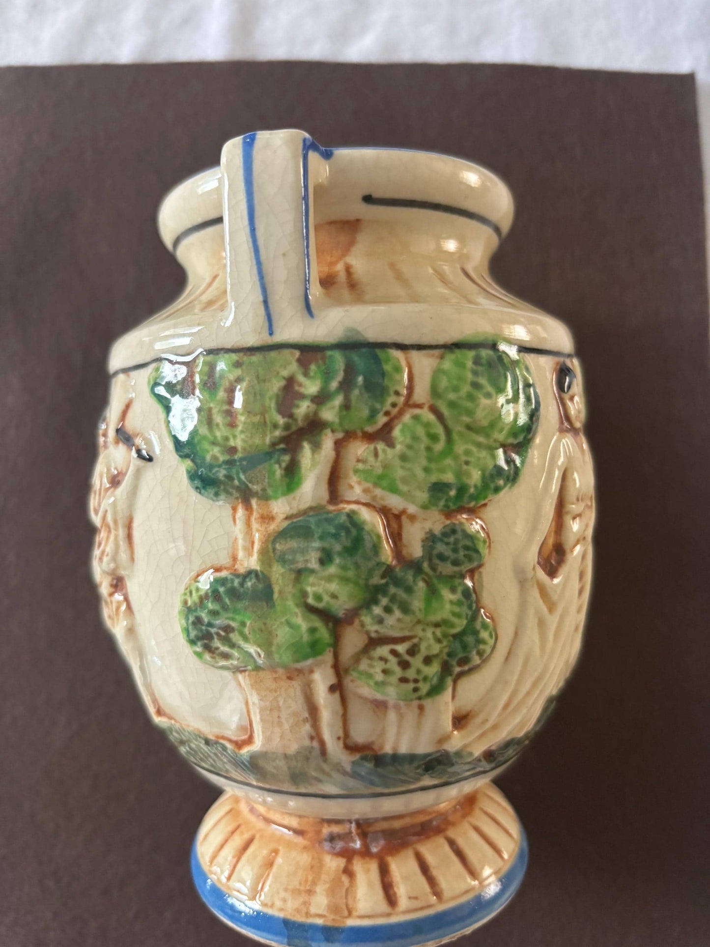Vintage Hand Painted Vase Made in Japan Japanese Geisha Girl Unique Gifts Shipped Lover Antiques and Vintage
